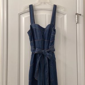 Anthropologie denim jumpsuit